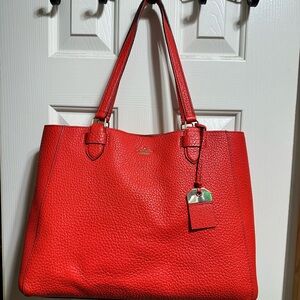 Kate Spade Carter Street Tyler Tote Picnic Red EUC